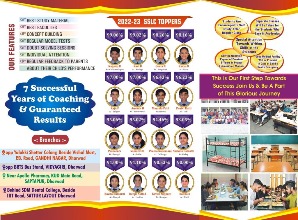 Dodamani Tuitions English brochure for year 2024